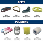 CS Unitec | PTX ECO Smart | Linear Finishing System. Surface Finishing on Stainless Steel, Aluminum, & Metals. Anti-Vibration Handle, Variable Speeds, High Torque, 7.25 Lbs - Made in Germany