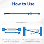 8 Pack Window Security Bars Adjustable 23.6-43.3 Inch Extendable Tension Rods Sliding Glass Door Lock Stick Security Bars with Rubber Tips for Inside Windows Bathroom Cupboard RV Refrigerator 1.2''