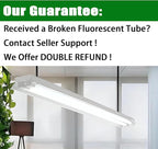 25 Pack T8 Fluorescent Bulbs 4 Foot, F32T8/865 Fluorescent Light Bulb 48 Inch 32 Watt 6500K Daylight 2500 Lumens G13 Base