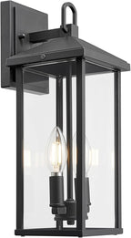 Darkaway Outdoor Wall Lights for House, Exterior Lighting Fixtures Wall Mount Porch Lights Waterproof Outdoor Sconce Lights with Clear Glass for Patio Hallway Garage E12 Socket