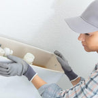 iFealClear Universal Metal Toilet Handle Replacement, Front Mount Toilet Flush Trip Lever Compatible with American Standard/Mansfield/TOTO/Kohler Toilets, Stainless Steel Flapper Chain, Chrome