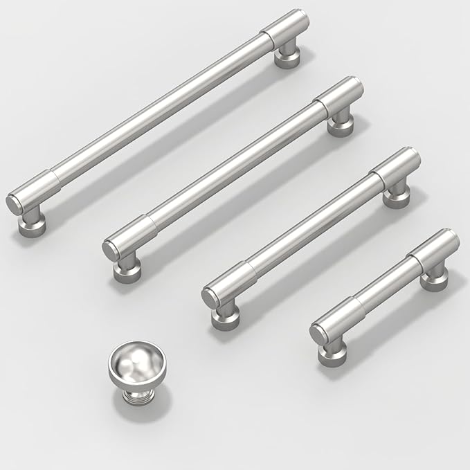 10 Pack Brushed Satin Nickel Cabinet Pulls 7.5 Inch(192mm) Kitchen Cabinet Handles Cabinet Hardware for Drawer Pulls