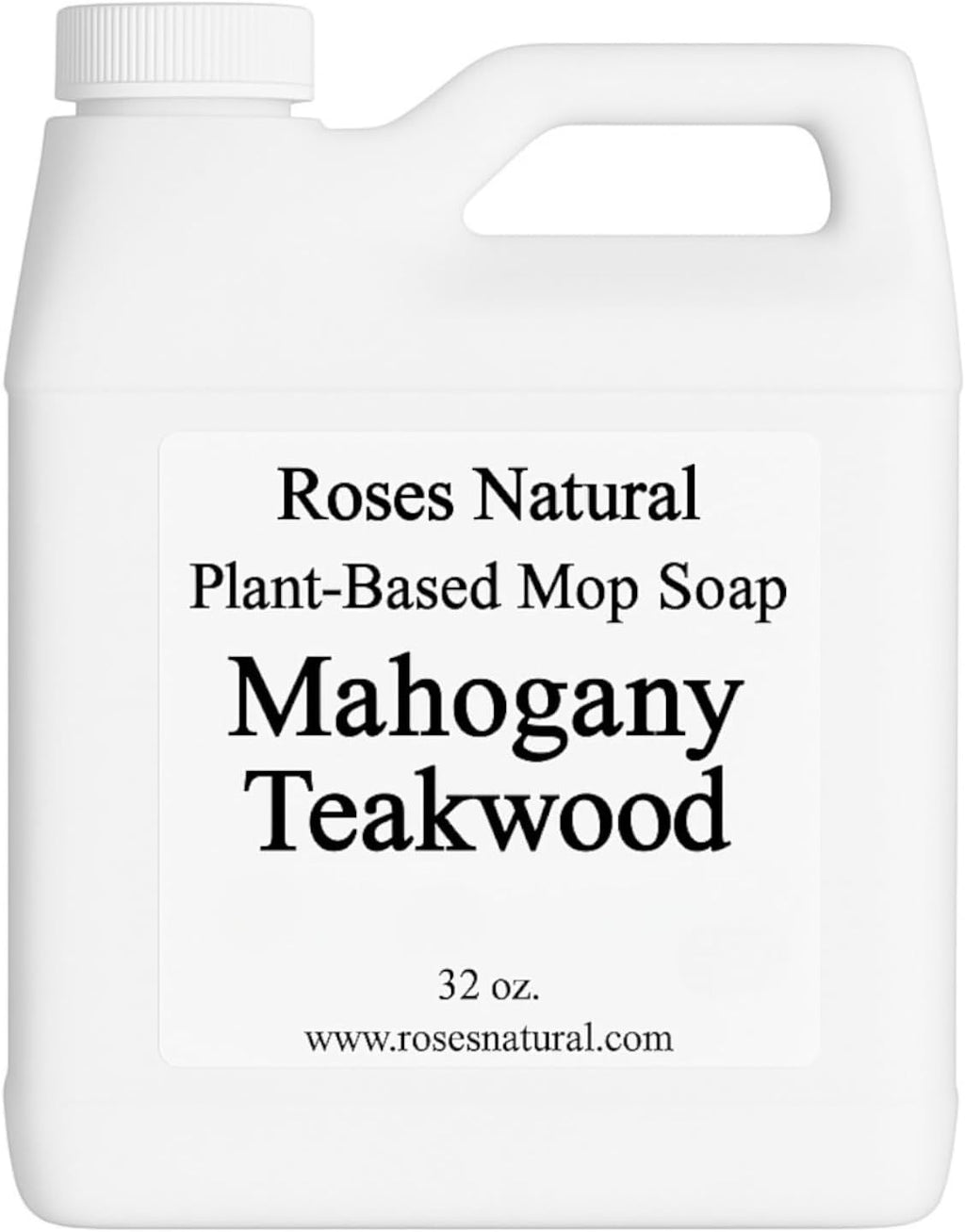 Plant-Based Floor Cleaner Mop Soap – 32 oz | Streak-Free, Highly Scented, Concentrated Mop Solution for Tile, Vinyl, Hardwood & Sealed Floors | Non-Toxic, Eco-Friendly (Mahogany Teakwood)