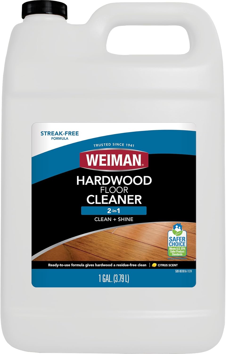 Weiman Hardwood Floor Cleaner - 128 Ounce Refill - Finished Engineered Hardwood Floors