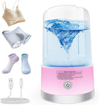 Portable Mini Washing Machine | Compact Deep Cleans Underwear, Baby Clothes, Small Laundry | Lightweight for Apartment, Dorm, Hotel, Travel & Camping | Quiet Energy-Efficient (Pink)