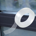 Transparent Window Weather Sealing Tape, 1.2IN x 16FT, Clear Window Draft Isolation Sealing Film Tape for Door Draft Stopper Adhesive Tape, Doors Windows and Shower Glass Gaps