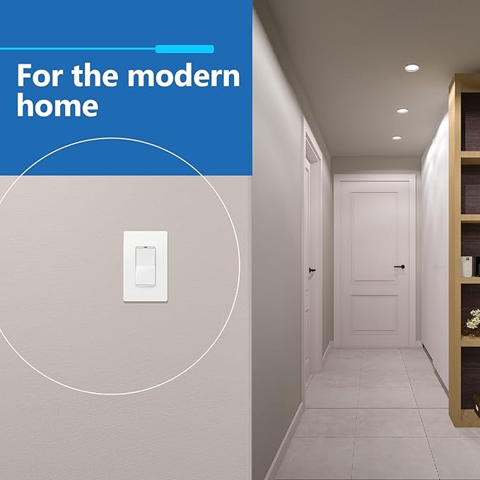 LIDER Matte Finish Decorator Switch Cover, Screwless Wall Plate, Mid-Size 1-Gang 4.88" x 3.11", Unbreakable Polycarbonate Thermoplastic, UL Listed, LSWP-31M-W5P, White, 5 Pack