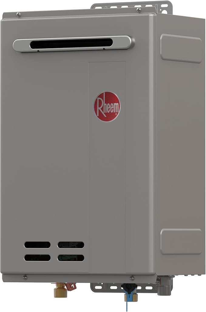 Rheem RTG-95XELN-3 High Efficiency Non-Condensing Outdoor Tankless Natural Gas Water Heater, 9.5 GPM with WiFi