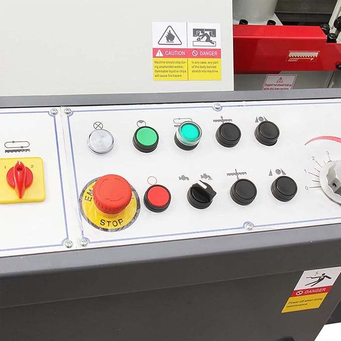 KAKA Industrial Metal Cutting Bandsaw 13.8 Inch Capacity Double Column Horizontal Band Saw Hydraulic Control Semi-Automatic for Metal Fabrication Shops,Industrial Workshops TGK-14