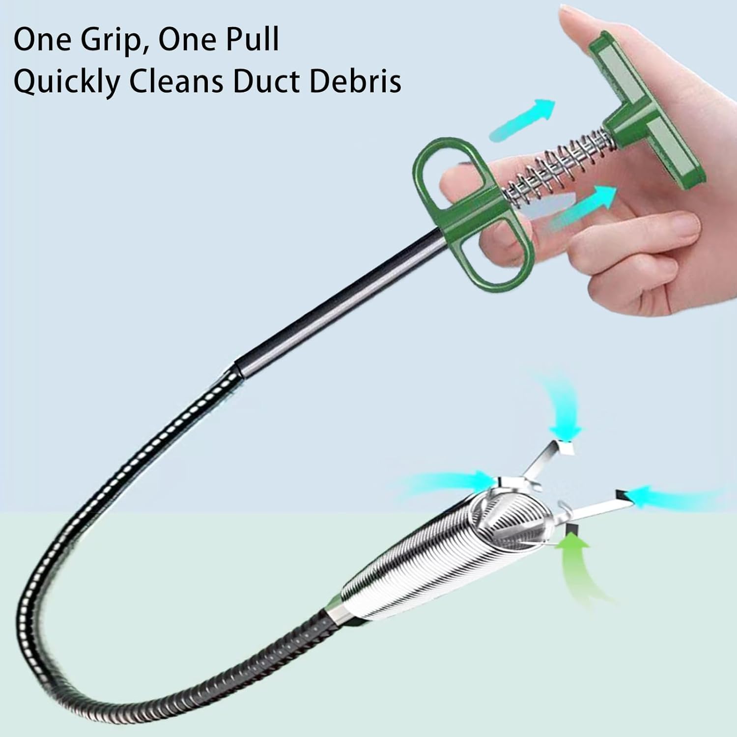61 Inch Hair Drain Clog Remover，Drain Snake- Flexible Gutter Cleaning Tools for Home Sink, Bathroom Tub,Drain, Toilet, Tight Spaces