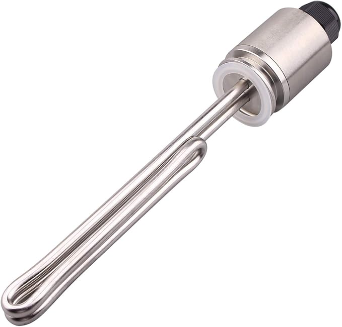 DERNORD 1.5" Inch (OD50.5mm) Tri-clamp Foldback Heating Element Stainless Steel Immersion Water Heater (120V 1650W)