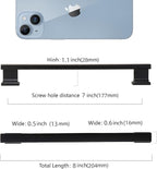 COTYKILEY 10 Pack 7 Inch(177mm) Matte Black Cabinet Handles Black Kitchen Cabinet Pulls Cabinet Door Handles Kitchen Cabinet Hardware Cupboard Drawer Pulls Dresser Handles