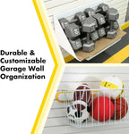 GarageTek Heavy Duty PVC Garage Slatwall | 8ft x 1ft TekPanel (5-Pack) | Garage Organizer Hanging System