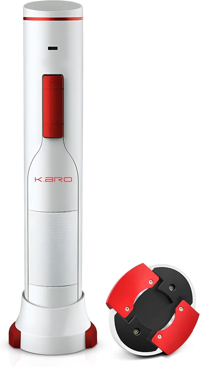 Rechargeable Electric Wine Opener | Electric Corkscrew Wine Bottle Opener With Foil Cutter | Gift for Wine Lovers (white)