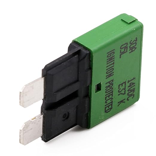 12V 30 Amp Auto Reset Fuse Circuit Breaker ATO/ATC Low Profile - UL Certified - T1 Blade Self Resetting Fuses Kit 14 Volt DC 30A for Car, Automotive, Marine, RV & Solar Systems, Pack of 3