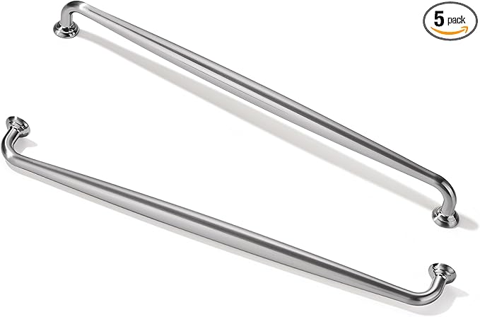 TUNNY 5 Pack Cabinet Handles-8.81"/224mm Screw Spacing Brushed Nickel Furniture Hardware Handles for Kitchen Cabinets Bedroom Dresser Wardrobe Cabinet Pulls