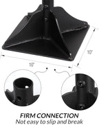 Walensee Steel Tamper 48 inch Steel Handle 10"x10" Garden Tamper with Rubber Grip for Laborsaving All-Steel Tamper Heavy Duty Ideal Tool for Leveling Ground Installing pavers and Repairing Blacktop