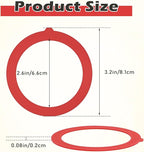 Flush Valve Seal for Kohler, 2 Pcs Canister Flush Valve Seal Replacement, Toilet Tank Parts for K-GP1059291 K-4436, Silicone Material Toilet Parts Inside Tank