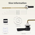 iFealClear Metal Toilet Handle Replacement Kit for Front Mount, Universal Toilet Flush Handle Replacement Compatible with Kohler, American Standard, TOTO, Mansfield, Solid Brass,Oil Rubbed Bronze