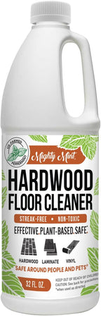 Mighty Mint Hardwood Floor Cleaner, Ready-to-Use with Mops and Sprayers, Natural Mint Scent, 32oz