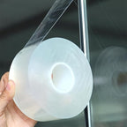 Transparent Window Weather Sealing Tape 2 Inch x 66 FT Weather Stripping Residue-Free Clear Window Insulation Tape for Doors Windows and Shower Glass Gaps (2 in * 66 FT)