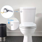 iFealClear 2 Pack Toilet Handle Kit, Universal Front Mount Tank Flush Lever, Solid Brass Trip Lever Fits Most Toilets, White