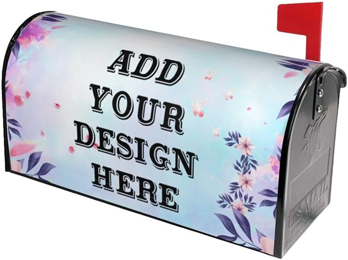 Personalized Mailbox Covers Custom Picture/Photo/Text Magnetic Standard Size Mailbox Wraps Post Letter Box Cover for Garden Yard Outdoor Decorations-18