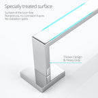 BAGNOLUX Bathroom Hardware Set 4 Pieces, Bath Towel Holder Set SUS304 Stainless Steel, Towel Bar Rack Set for Wall Mounted, Square Bathroom Accessories Set Fixture Heavy Duty Polished Chrome