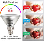 PAR38 Halogen Flood Light 80W 120V, High Output 1500LM PAR 38 Flood Light Bulbs Warm White 2800K, 80W PAR38 Dimmable with E26 Base, Long Lasting Halogen PAR 38 Outdoor Flood Light Bulbs