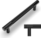 Amerdeco 30 Pack Matte Black Cabinet Pulls 5 Inch(128mm) Hole Center Drawer Pulls Cabinet Hardware Kitchen Cabinet Handles for Bathroom Dresser Pulls ZH0031