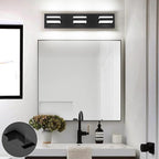 SOLFART 5 Color Temperature Adjustable Black 3 Lights Bathroom Vanity Fixtures, LED Vanity Light Over Mirror, Bathroom Light Fixture for Vanity