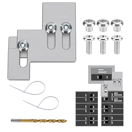 Generator Interlock Kit Compatible with Square D QO or Homeline 100 or 125 Amp Panels. 3/4 to 7/8 Inch Spacing Between Main and Branch Breaker, Safety Generator Interlock Kit(SQD100A)