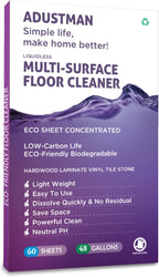 Eco Friendly Floor Cleaner Concentrated Biodegradable Cruelty-Free Hard-Surface Hardwood Laminate Vinyl LVT LVP Marble,Plastic Free Light-weight Refill Lavender 60 Sheets Perfect for Mop Buckets