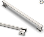Asidrama 6 Pack 9 Inch(228mm) Brushed Satin Nickel Kitchen Cabinet Handles, Cabinet Pulls Kitchen Cabinet Hardware for Cupboard Drawer Pulls