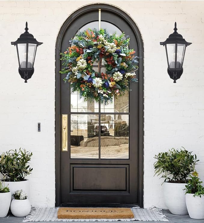 GRUENLICH Outdoor Wall Lantern, Wall Sconce as Porch Lighting Fixture with E26 Medium Base, Aluminum Housing Plus Glass, Water-Proof Rated, Bulb Not Included, Black Finish, 2 Pack