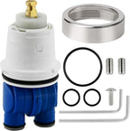 RP19804 Shower Cartridge Replacement for Delta 1300/1400 Series, Compatible with Delta Monitor Rough-in Valve and Single-Hanlde Trim Kit, Include RP22734 Bonnet Nut Replacement