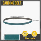 1/2 x 18 Inch Sanding Belt, 36 Pcs 240 Grit Zirconia Knife Sharpener Belts Work Sharpening for Belt Sander Knife Carving Tool Metal Working