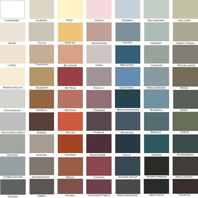 ALL-IN-ONE Paint, Durable cabinet and furniture paint. Built in primer and top coat, no sanding needed. Includes our 30 featured color card - Passion (plum rose), 8oz Sample