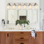 TODOLUZ Vanity Lights 6-Lights Bathroom Lighting Over Mirror, Wall Light Fixture Home Wall Lamp for Dining Room Dress Table, E26 Bulb Base