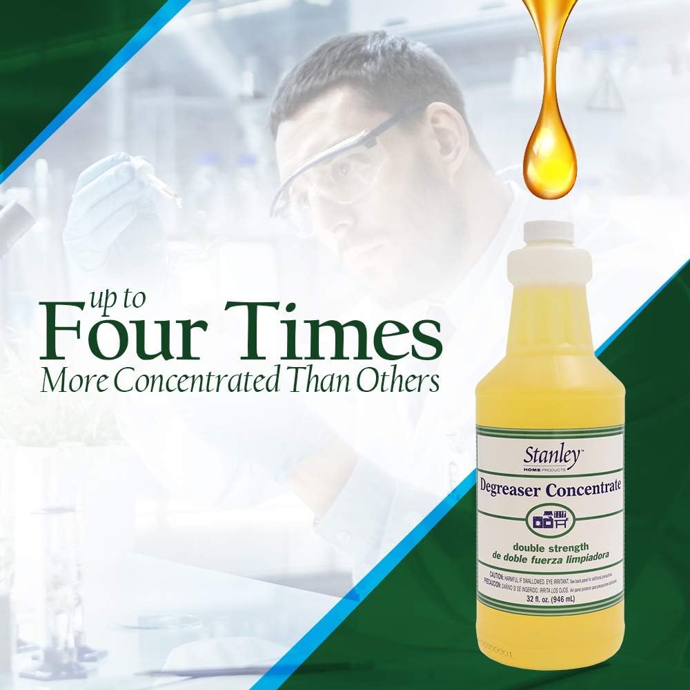 STANLEY HOME PRODUCTS Degreaser Concentrate PLUS Easy-To-Use Spray Bottle – Removes Stubborn Grease & Grime - Multipurpose Cleaner for Home & Commercial Use