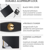 Covered Aluminum Padlock with Key, 8 Pack 1-9/16" Padlocks with Same Key，Key Lock for Outdoors
