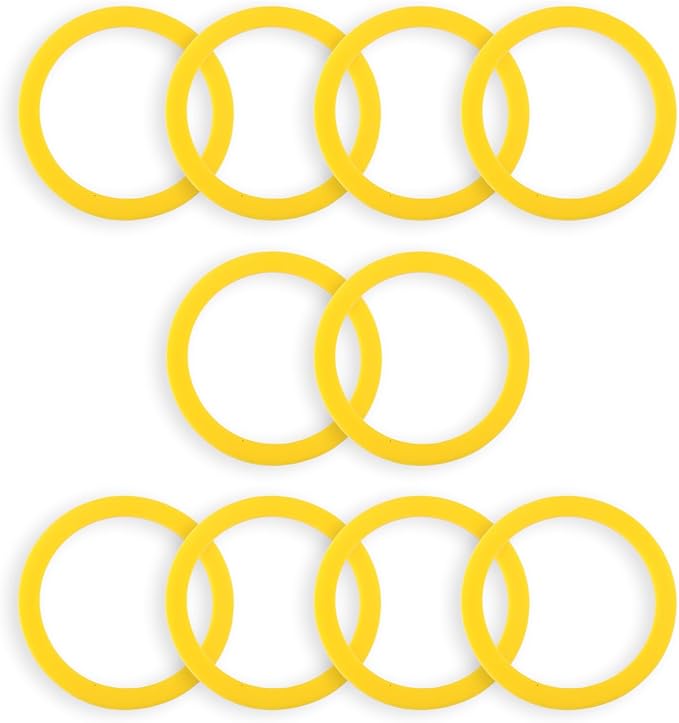 10 Pcs Flush Valve Seal for Kohler Toilets GP1059291 2475620 Upgraded Silicone Seal Kit Compatible with Kohler Canister Flush Valve Seal, Chemical Resistant Parts for Toilets Tank Canister Gasket Kit