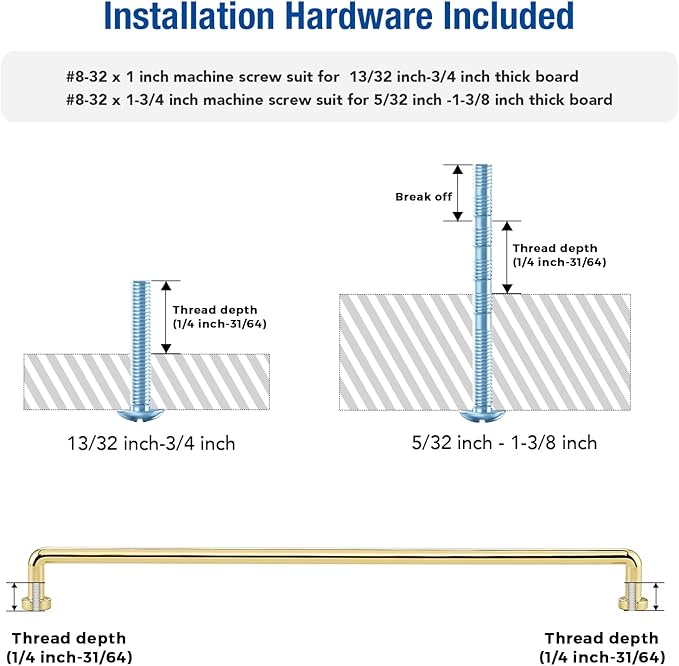JOY DECOR Cabinet Pulls – 12-3/5 Inch Hole Center, Polished Brass, 10 Pack, Zinc Alloy Cabinet Handles for Drawers & Cupboard – Vintage Style Hardware for Kitchen, Bathroom, Dresser