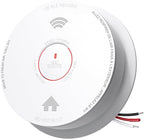 Siterlink Hardwired Smoke Detector Carbon Monoxide Detector Combo 10 Year Battery up, UL 217-9th Conforming, Interconnected Smoke & CO Alarm with Bilingual Voice Alerts, 1 Pack
