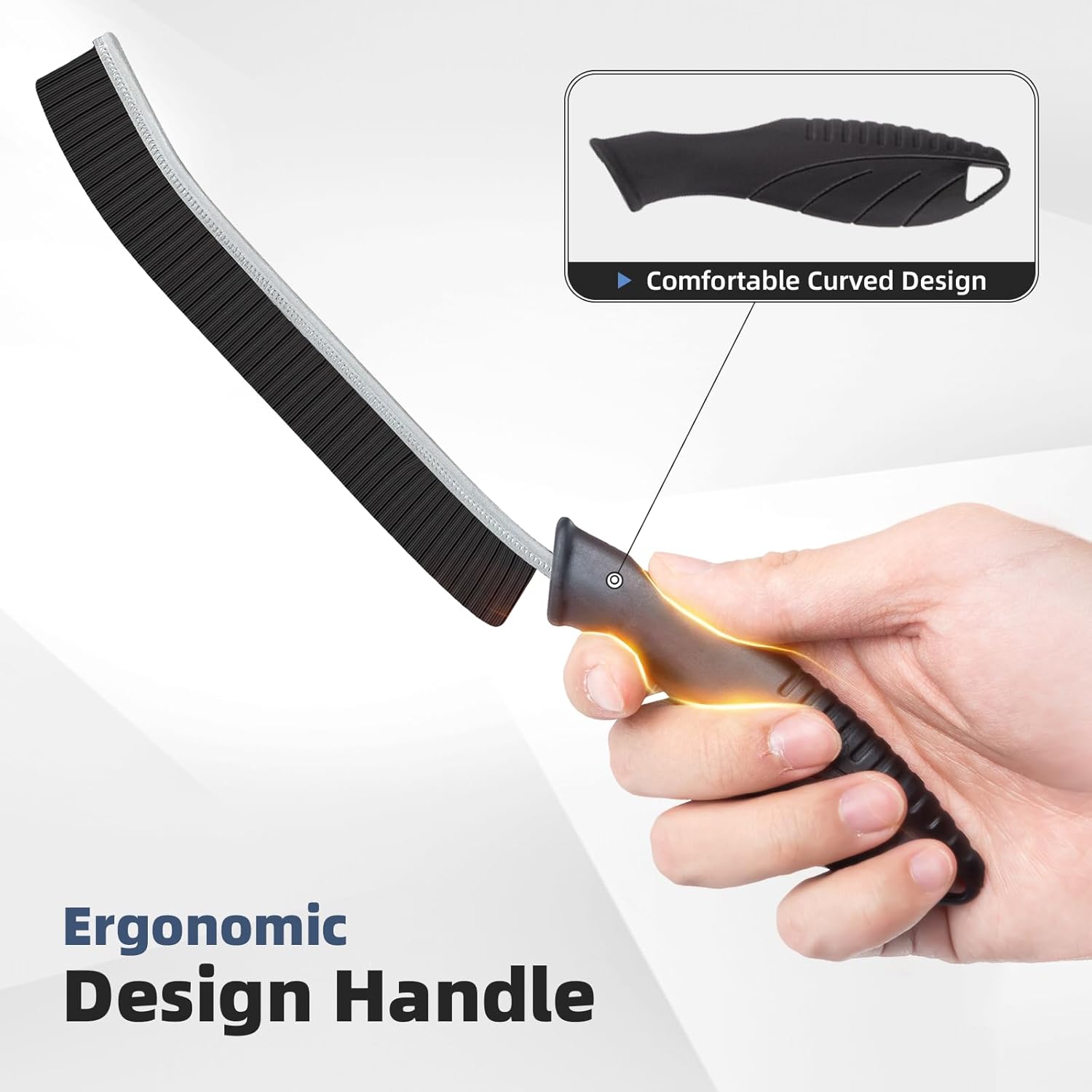 Hard Bristle Crevice Cleaning Brush - Cleaning Supplies - Grout Cleaning Brushes for Household Use - Crevice Cleaning Tool for Bathroom, Home and Kitchen (5, Black)