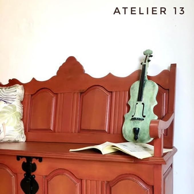 Dixie Belle Paint Company Chalk Finish Furniture Paint - Rusty Nail (4oz) - Matte Burnt Orange Chic Chalk Mineral DIY Furniture Paint