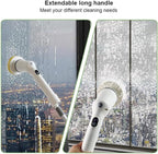 2025 Upgraded Electric Cleaning Brush, IPX7 Waterproof Electric Spin Scrubber with Replaceable Brush Heads, Adjustable Angle, Lightweight & Flexible for Bathroom, Kitchen, Tiles, and More