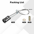 PATIKIL Candelabra Base Lamp Holder Light Socket, 10pcs UL Listed Keyless E12 Bulb Socket with 9.8" Wire Leads for E12 Incandescent LED Light Bulbs, 3.1" Tall