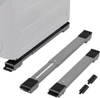 LUCKUP Heavy Duty Appliance Rollers, Extendable Washing Machine Stand Furniture Rollers Mobile Fridge Base Furniture Sliders for Refrigerators Washer and Dryer Support 660 lbs, Silver