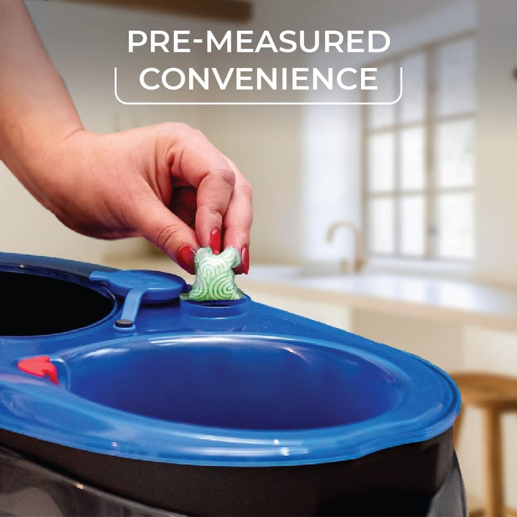 O-Cedar PACS Hard Floor Cleaner, Crisp Citrus Scent 10 Count (1-Pack) | Made with Naturally-Derived Ingredients | Safe to Use on All Hard Floors | Perfect for Mop Buckets